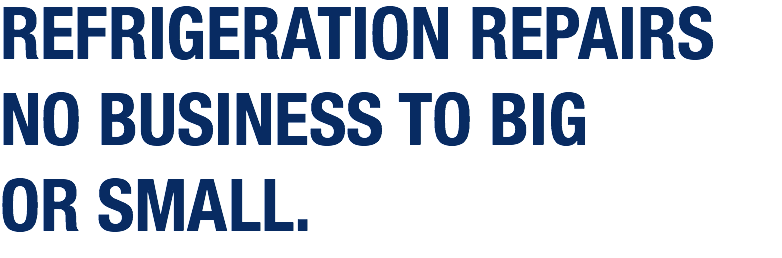 REFRIGERATION REPAIRS NO BUSINESS TO BIG OR SMALL.